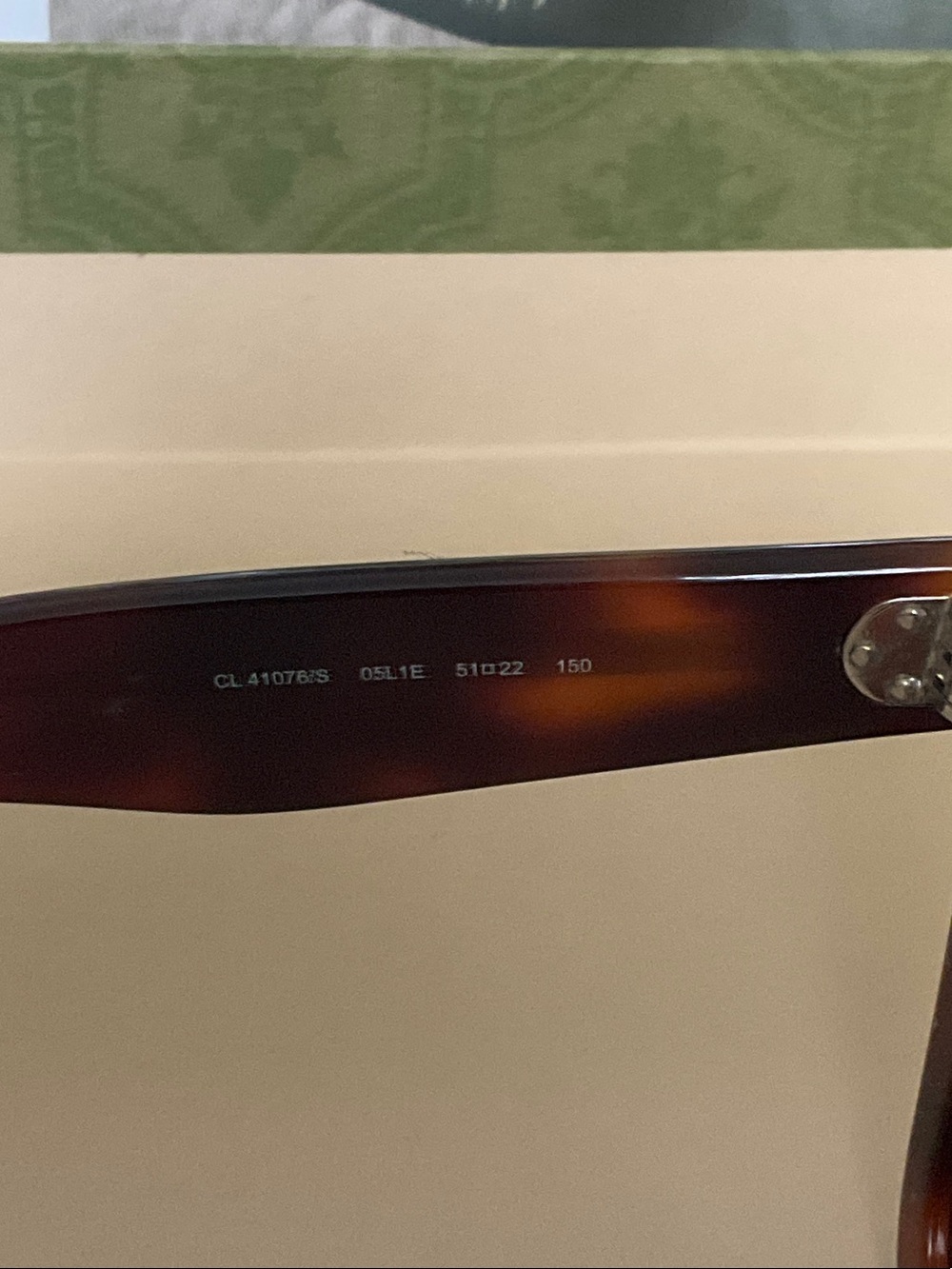 Celine Tortoiseshell Square Oversized Sunglasses — Brown - Picture 7 of 7